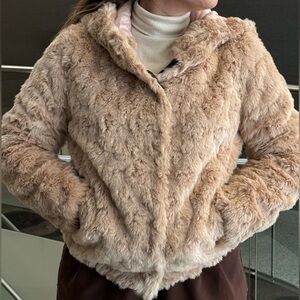 BCBG Faux Fur Jacket
